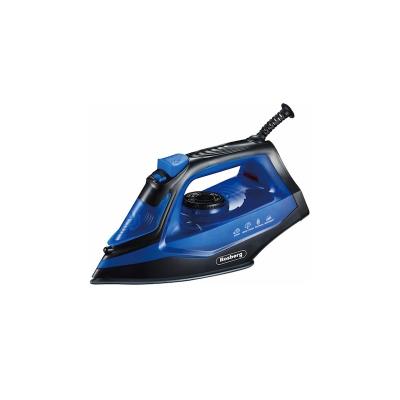 Rosberg Fier De Calcat cu aburi 1850-2200W, Acoperire Ceramica Albastru Auto-curatare R51050G
