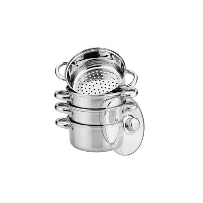 Bohmann Oala Inox Gatit la Abur 5 Piese 6.6L BH 3215