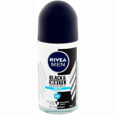 Nivea Deodorant antiperspirant roll-on 50ml Men Invisible Black&amp;White Fresh