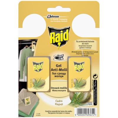 Raid Antimolii Gel 2Buc/Set Cedru