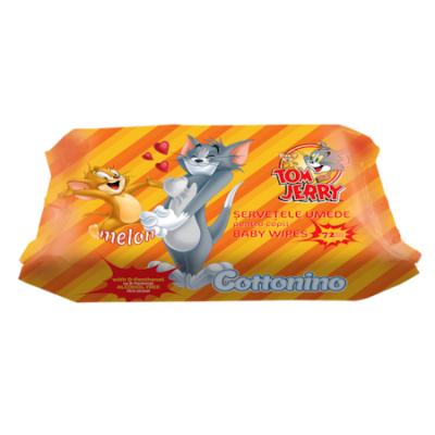 Cottonino ​​​​​​​Servetele Umede Baby 72Buc/Set Tom &amp; Jerry Melon