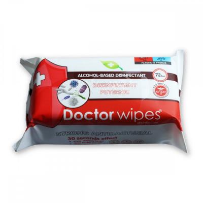 Doctor Wipes Servetele Umede 72Buc/set Antibacterian