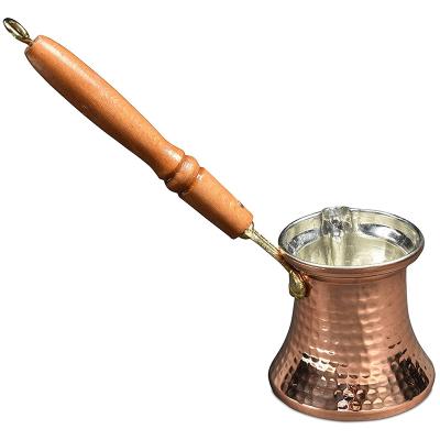 Hascevher Ibric cupru cu maner lemn COOPER 400ml NR6