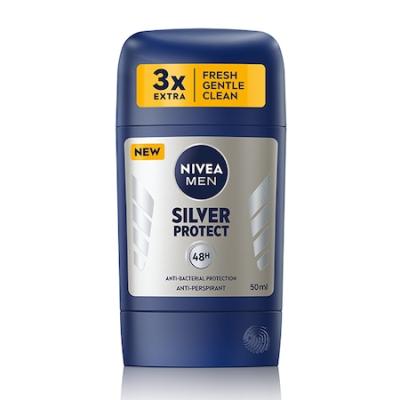 Nivea Deodorant antiperspirant Stick Men 50ml Silver Protect Care