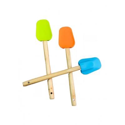 Spatula Silicon Cu Maner Lemn 204235