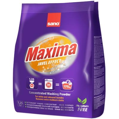 Sano Maxima Detergent Automat 1.25Kg Javel Effect White