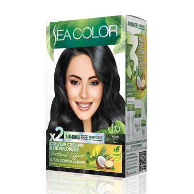Sea Color Vopsea Natural Effect Fara Amoniac 1.0 Negru