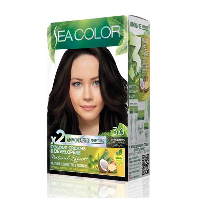 Sea Color Vopsea Natural Effect Fara Amoniac 3.0 Maro Inchis
