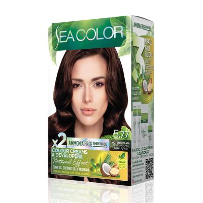 Sea Color Vopsea Natural Effect Fara Amoniac 5.77 Ciocolata Calda