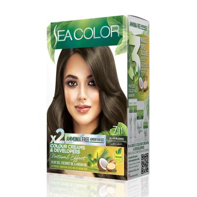 Sea Color Vopsea Natural Effect Fara Amoniac 7.11 Brunet Intens