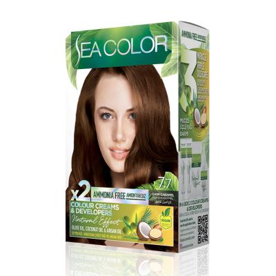 Sea Color Vopsea Natural Effect Fara Amoniac 7.7 Caramel Inchis