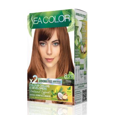 Sea Color Vopsea Natural Effect Fara Amoniac 8.73 Caramel