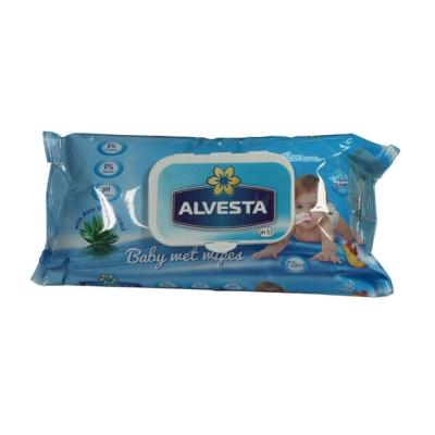 Alvesta Servetele Umede Baby 72Buc/Set Aloe Vera
