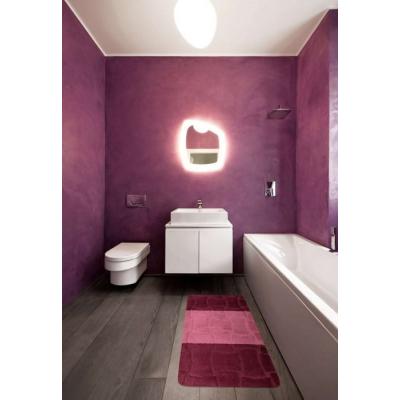 Set 2 Covorase baie, Antiderapante, Sariyer 2576, Mov, 60x100cm/50x60cm