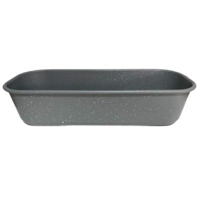 Tava Antiaderenta Marmorata Chec/Cozonac 32x12cm Gri A13393