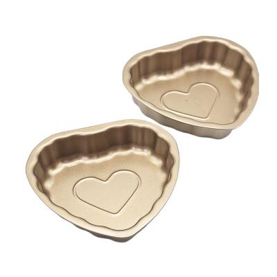 Tava Copt Metalica Mini Forma Prajiruri auriu platinat 2Buc/set A13401