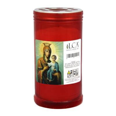 Italia Candela cu Capac Anti-vant T40 Timp de ardere 72h, Rosu