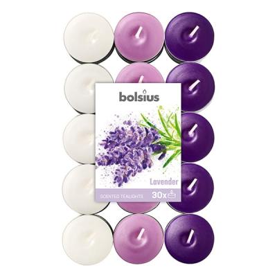 Bolsius Candela Lumanare Pastila Parfumata Timp de ardere 4 ore, 30Buc/Set Lavanda