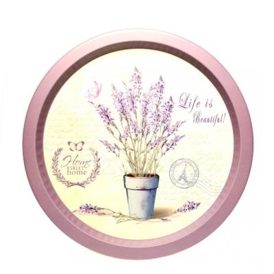 Tava Servire Metal Rotunda 33cm model lavanda A12460