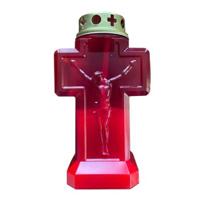 Candela Electronica Cruce Mare cu capac 150 Zile, Baterii Incluse, CE 150-22, Rosu