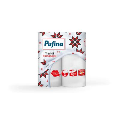 Pufina Rola Prosop Bucatarie 2 straturi 2Buc/Set Traditii Romanesti