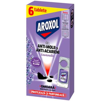 Aroxol Gel Antimolii&amp;Acarieni Lavanda 6Buc/Set