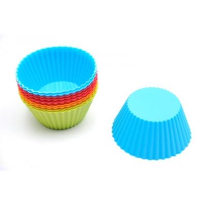 Set 10 Forme Silicon Prajituri/Briose/Savarina 7x3.5cm A01734