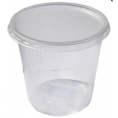 Bol Plastic Unica Folosinta Cu Capac 500ml 10Buc/Set