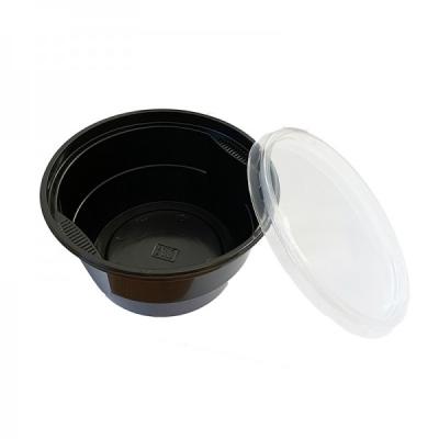 Bol Plastic Unica Folosinta Cu Capac 460ml 10Buc/Set