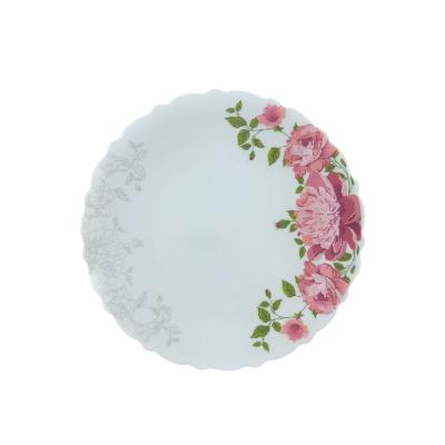 Nasima Farfurie Desert Opal Alb 19.5Cm Model Bujor 6Buc/Set