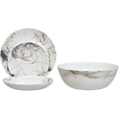 Dinova Serviciu de Masa Opal 19 Piese Model Gray GY19
