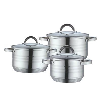 Bohmann Set Gatit 6 Piese Inox, 2,1L,2.9L,3.9L, BH 0926