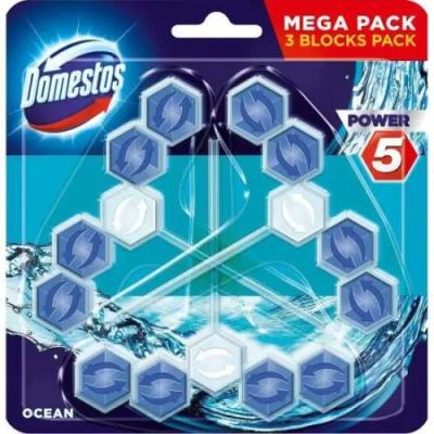 Domestos Odorizant WC Bile 5IN1 3X55G Ocean