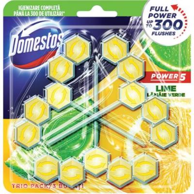 Domestos Odorizant WC Bile 5IN1 3X55G Lemon