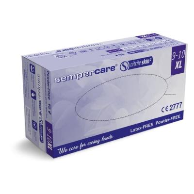 Sempercare Manusi Nitril Profesionale PPS Nepudrate Unica folosinta XL 100 buc/cutie