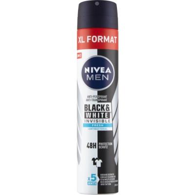 Nivea Deodorant antiperspirant spray Men 200ml Invisible Black White Fresh