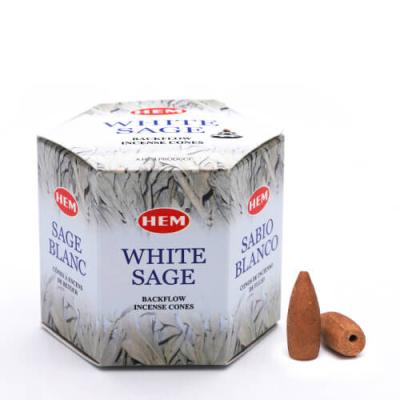 Hem Conuri Parfumate 40Buc/Set White Sage