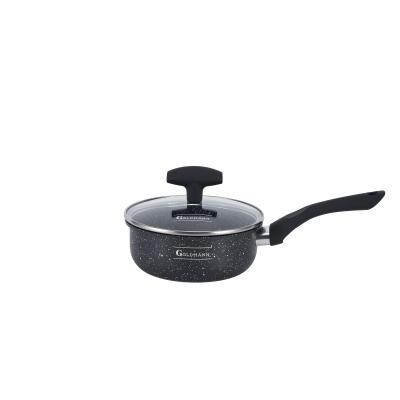 Goldmann Cratita antiaderenta granit cu capac din sticla 18cm 1.8L 1303-18