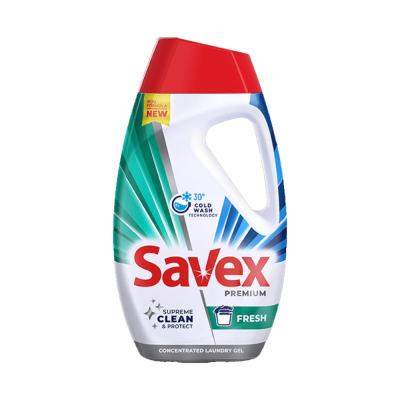 Savex Detergent Lichid 1.8L Premium Fresh 40 spalari