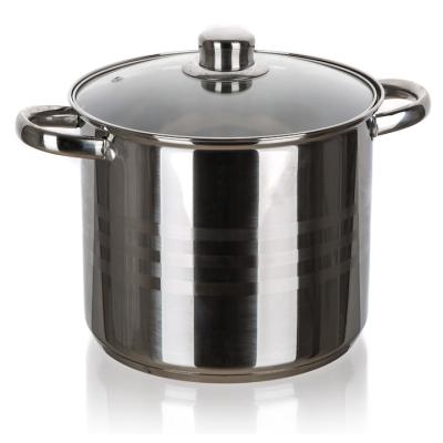 Swan Oala Inox cu capac sticla 26X21cm 11.1L