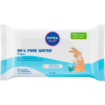 Nivea BabyServetele Umede 57Buc/set  Pure Water 