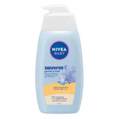 Nivea Baby Sampon 500ml Gentle &amp; Mild cu Pompita