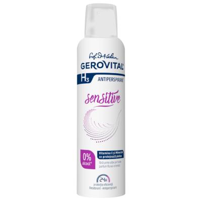 Gerovital Deodorant antiperspirant spray 150ml H3 Sensitive