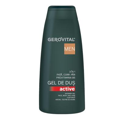 Gerovital Sampon si Gel de dus Men 400Ml Active 3în1