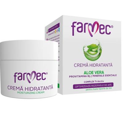 Farmec Crema Fata Hidratanta 50ml Aloe Vera