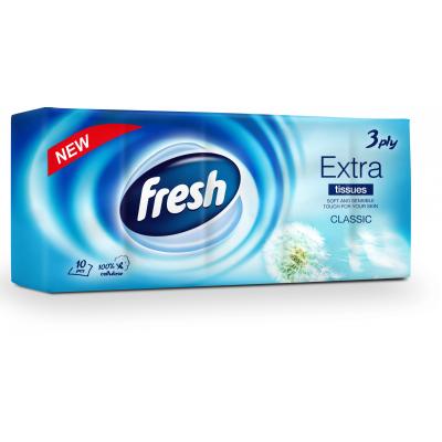 Fresh Extra Batiste Igienice Nazale 3 straturi 10Buc/Set Classic