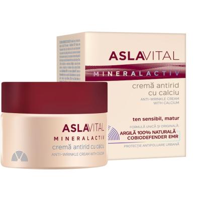 AslaVital Crema Fata Antirid 50ml cu Argila pentru piele sensibila