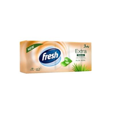 Fresh Extra Batiste Igienice Nazale 3 straturi 10Buc/Set Aloe Vera