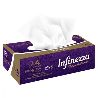 Infinezza Servetele Pop Up Cutie 4 straturi 100 Buc/Set