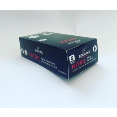 Bohmann Manusi Nitril Profesionale PPS Unica folosinta Negru S 100 buc/cutie